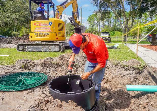 Quality Septic crew at work