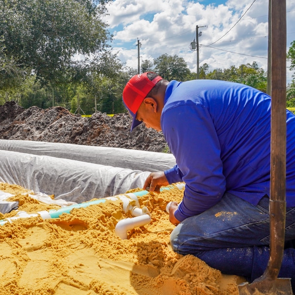 drain field install in Lutz FL