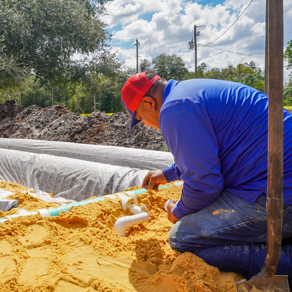 drain field install in Tampa FL