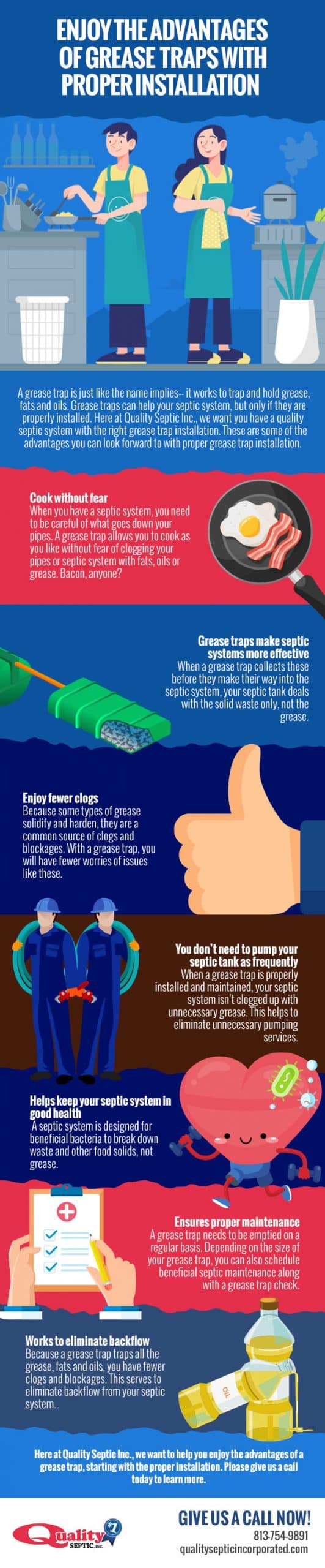 Enjoy the Advantages of Grease Traps with Proper Installation [infographic]