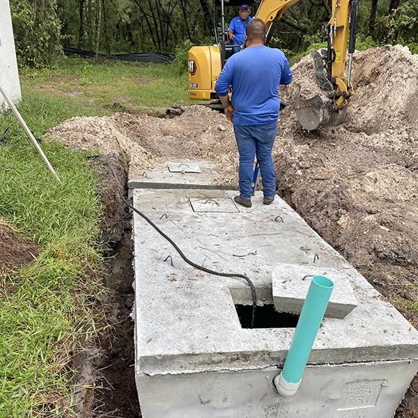 septic system install in Tampa Bay FL