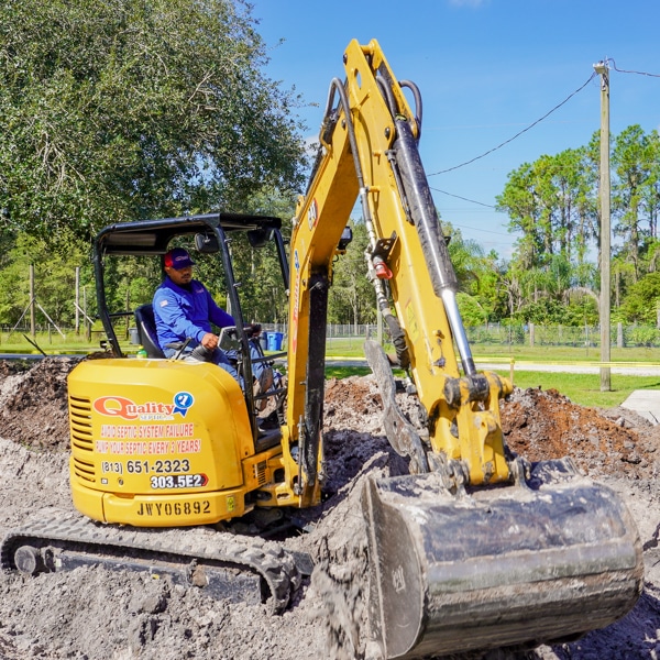 septic system backing up in Lutz, FL