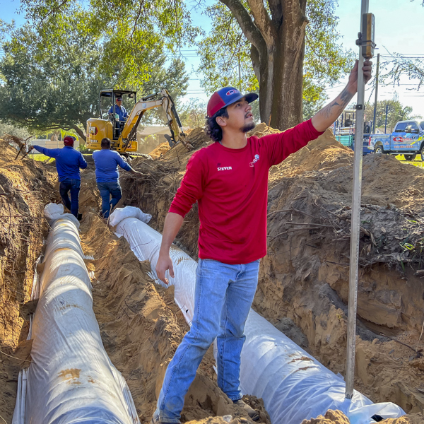 drain field installation in Brandon FL