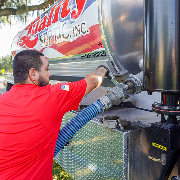 Quality employee with truck Improve Your Septic System