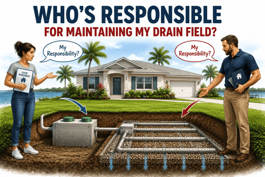 responsible for drain field