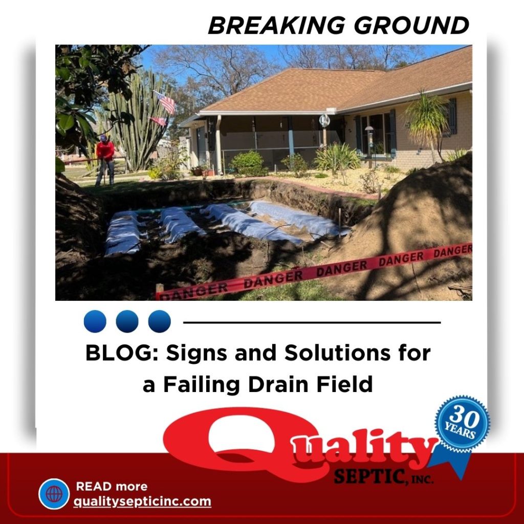 Signs and Solutions for a Failing Drain Field