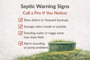 Image: Septic Issues Warning Signs