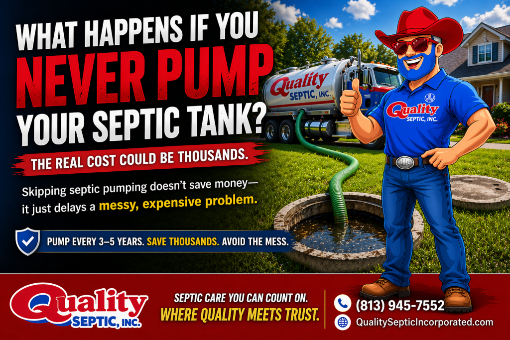 What happens if you never pump your septic tank