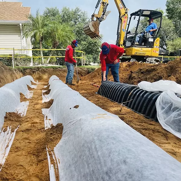 drain field installation in Land O' Lakes FL